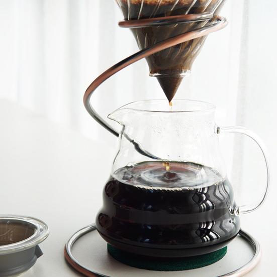 Держатель чашки для кофейного фильтра из нержавеющей стали, гладкая подставка для наливания