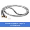 Shower Hose 1.5M Hose Sprinkler Inlet Pipe Stainless Steel