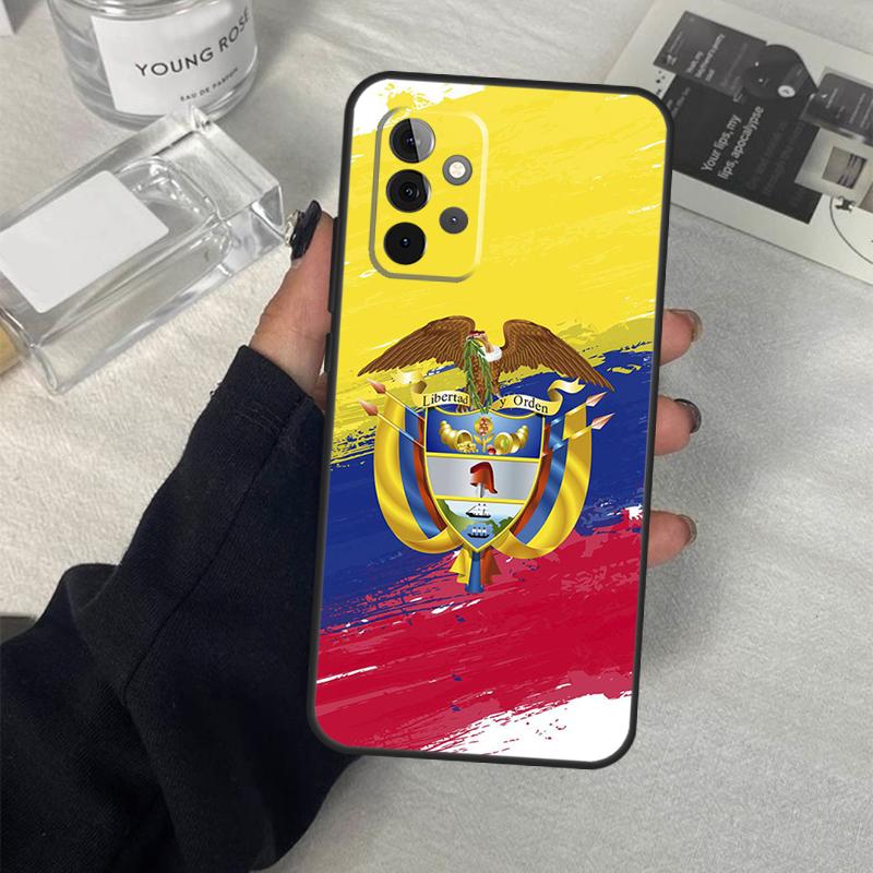 Чехол с флагом Колумбии для Samsung Galaxy A54 A34 A14 A36 A56 A06 A13 A53 A32 A12 A22 A52 A35 A17 A16 A55 A15