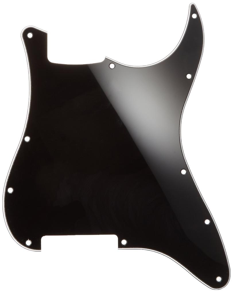 Scud ST Type Outer Circumference Only Electric Guitar Black 3P Pickguard, SC-B3P-2