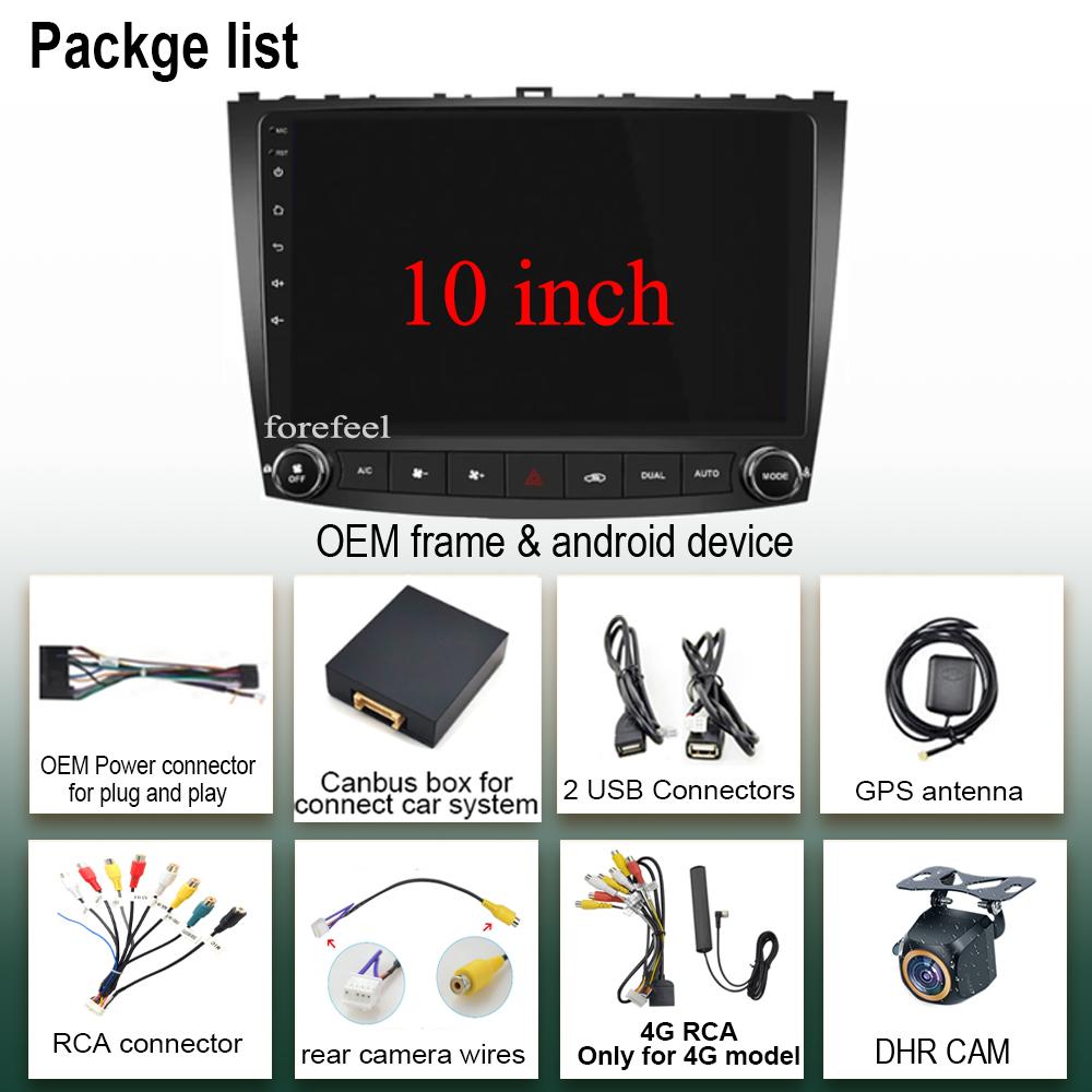 Android Carplay для Lexus IS250 IS300 IS200 IS220 2005-2012 Автомагнитола GPS Авто Carplay Видеоплеер Сенсорный экран QLED BT