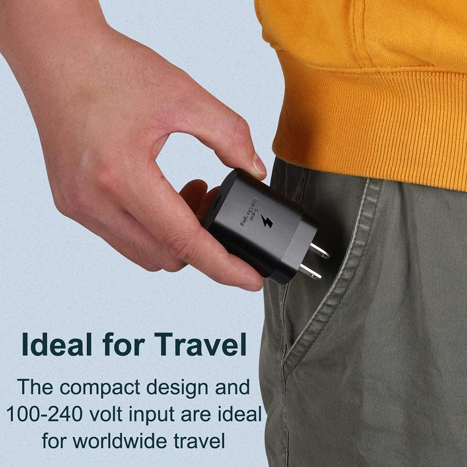 25W Super Fast Charger Usb Type C Cargador Chargeur Galaxy S24 S23 Plus S22 S21 A54 A71 A70 S20 FE M54 F14 Power Adapter