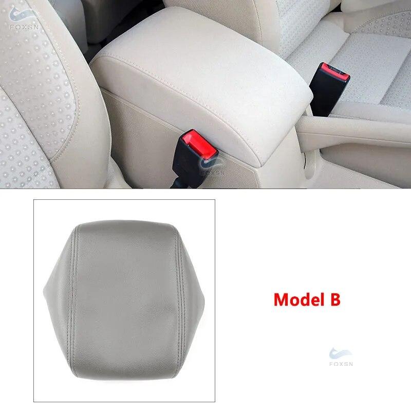 Мягкий кожаный чехол на подлокотник из микрофибры для VW Touran 2006-2012 салона автомобиля, центральный контрольный подлокотник, кожный покров, наклейка, отделка