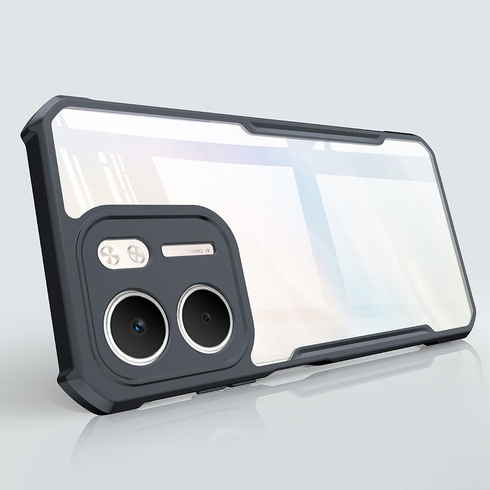 XUNDD Чехол для Oppo A5x 5G/4G Противоударный ТПУ+Акрил Прозрачная Задняя Крышка для Телефона