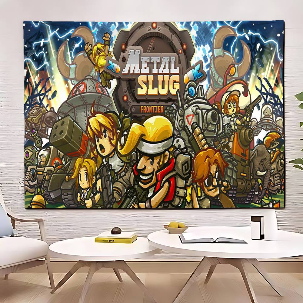 Ретро-игра MMetal SSlug Геймер Гобелен Индивидуальные гобелены различных стилей Настенные подвески Печать фотографий Настенные подвески