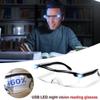 Max Glasses, Лупа для чтения 160%, Перезаряжаемые и Беспроводные очки-лупа для рукоделия, ювелиров, чтения, рисования, хобби, 2 шт.