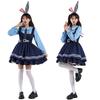 Zootopia Judy Hopps Cosplay Costume Set Women Adult Long Sleeve Short Sweet Style Halloween Party Outfit