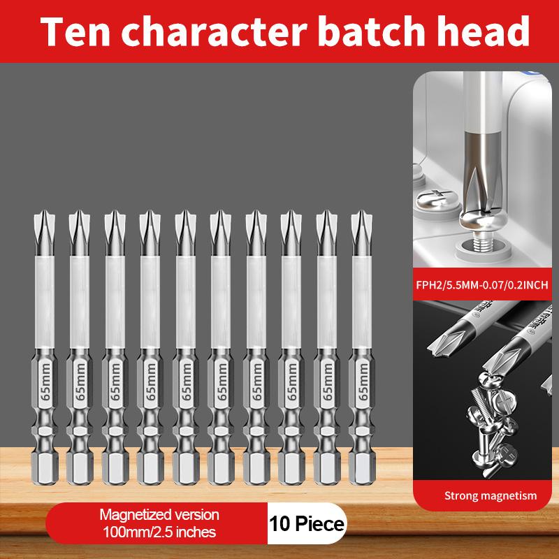 5 шт. 65 мм 110 мм магнитная специальная крестовая отвертка с шлицем для электрика для розетки выключателя ручного инструмента