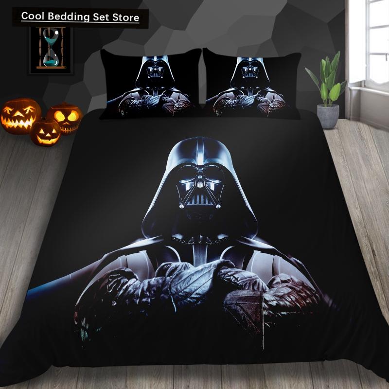 Скелет King Queen Пододеяльник Череп Постельное белье Комплект для детей Подростков Взрослых Хэллоуин Спальня Декор Мягкий Одеяло Чехол Наволочки