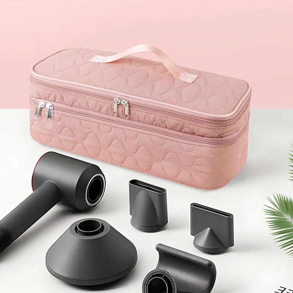 Большая вместительная портативная сумка для фена для волос, 2 слоя, органайзер для инструментов для волос, подарок