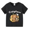 Summer Pure Cotton Men's T-shirt Cartoon Capibara Printed Short Sleeve Fashion Y2k Men T-shirt Baby Tee Casual Breathable Top