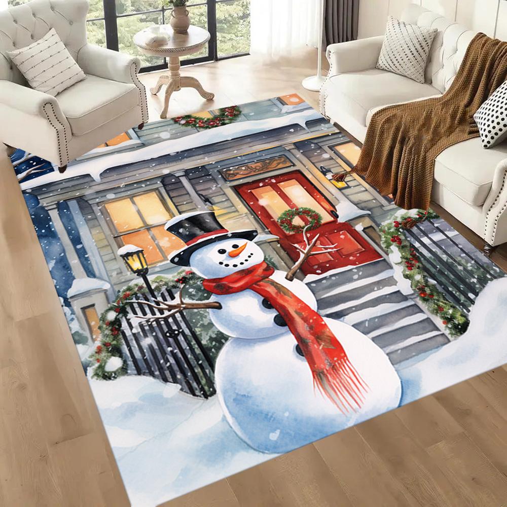 Christmas 1 Area Rug Perfect for Living Rooms Game Room Kitchen Bedrooms Antislip Carpet Anime Office Decor
