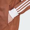 adidas Оригинальная полосатая ретро спортивная куртка с длинным рукавом для мужчин, коричневая