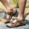 38-48 summer mens Large Size Genuine Leather Men Sandals Summer Men Beach Sandals Outdoor Sandals For Men