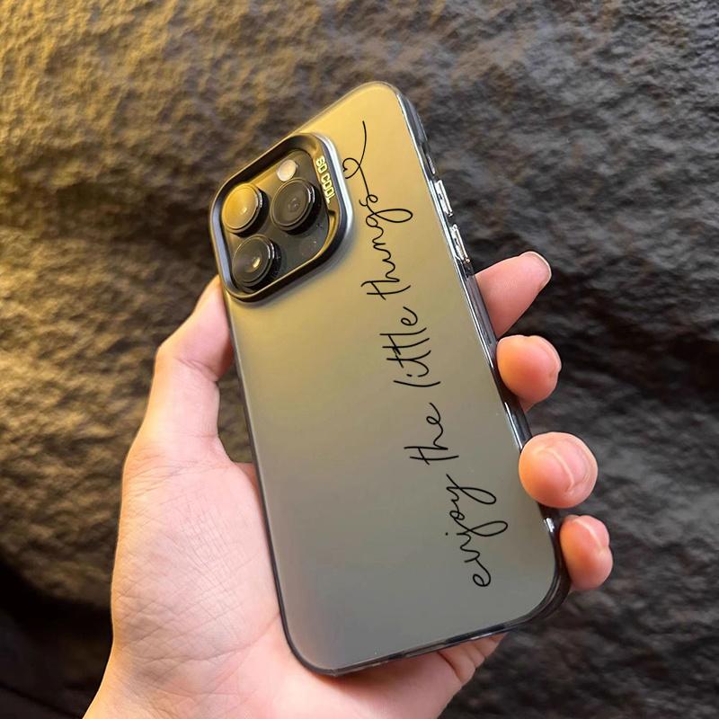 Phone Case For iPhone 16 15 14 Pro Max 13 12 Mini 11 Pro Max 7 8 Plus X XS SE2 English Sentence Graphic Printed Shockproof Cover