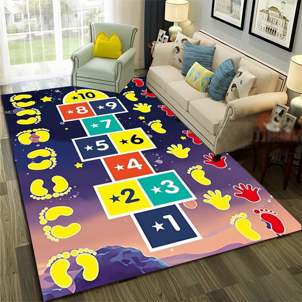 Забавные классики Детские цифровые игры Мальчик Девочки Ковер Коврик для дома Гостиная Спальня Диван Придверный коврик Декор, Нескользящий коврик для пола