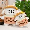 Milk Maltese Tea Dog  Plush Toy Tabletop Decoration Cute Creative Gift Doll