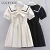 Summer Cotton Girls Dress School Dresses for Kids 2022 New Student Costume Preppy Style School Teen Children Clothes