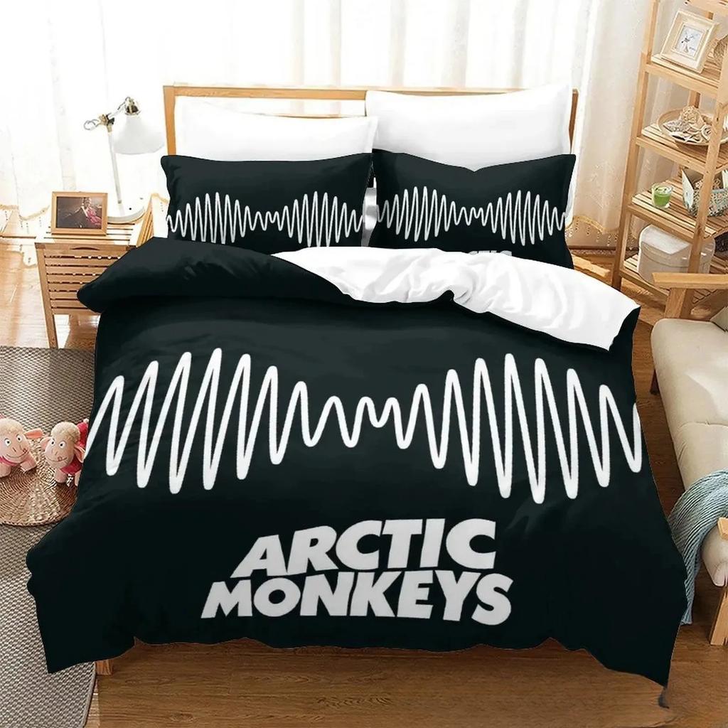 Набор постельного белья с 3D-принтом Arctic Monkeys, музыкальная группа, пододеяльник, комплект для кровати, покрывало, наволочка, одеяло, размер кинг, квин, для мальчиков, взрослых