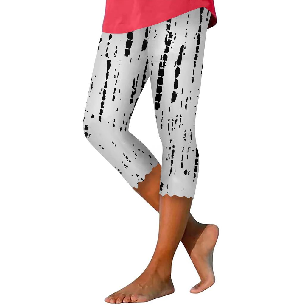 Летние женские леггинсы, укороченные брюки, однотонные узкие брюки с высокой талией для бега, йоги, тренировок в тренажерном зале