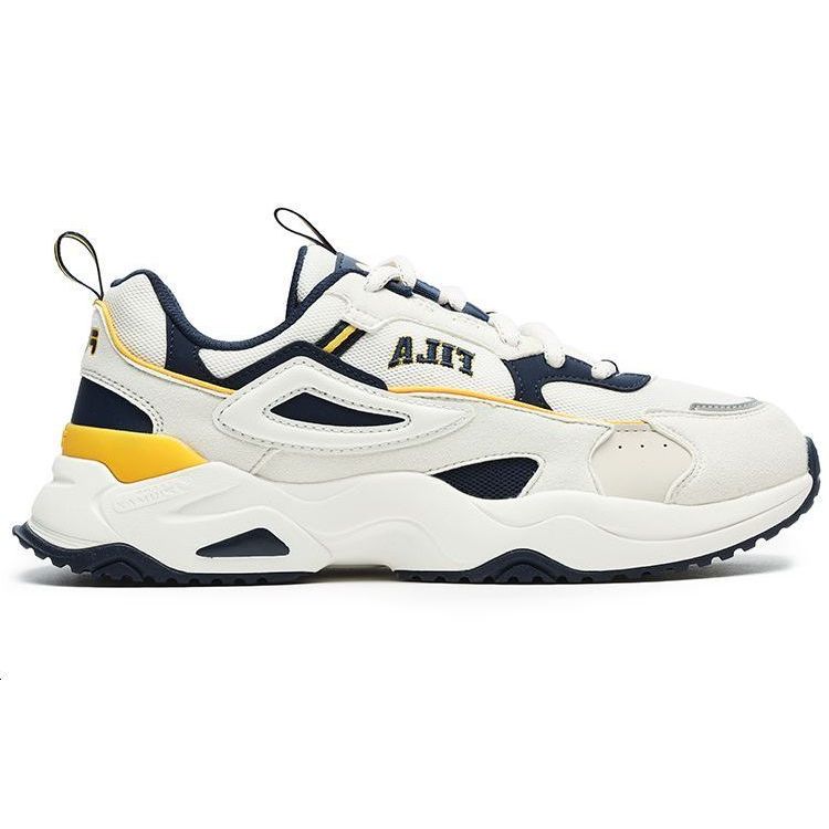 Fila Rayflide Fabric Synthetic Leather Comfortable Sports Shock Absorbing Lightweight Low Top Lifestyle Casual Shoes Men Casual Shoes F12M242121FCO