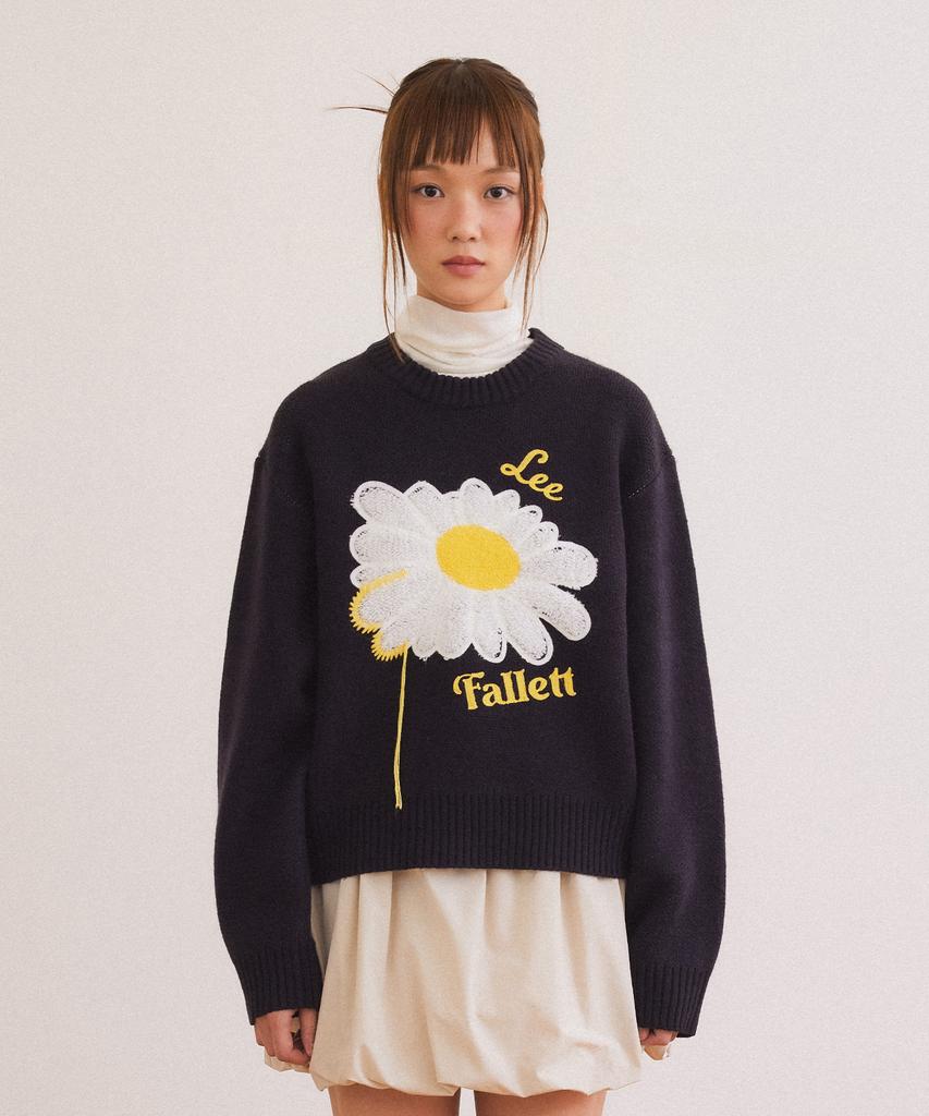 FALLETT [Fallett X Lee] Sunflower Knit Gray