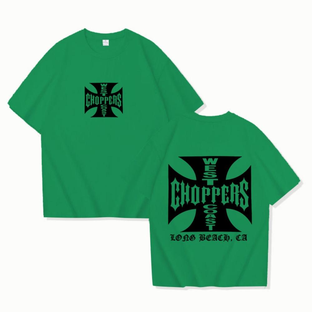 Летняя Модная Футболка Женская West Coast Choppers Принт Футболка Повседневная С Коротким Рукавом Круглый Вырез Футболка Винтажная Одежда Футболка