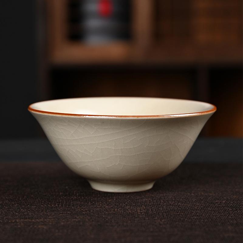 Китайский фарфор Печь Жу kiln Чашка для кунг-фу Чашка-шляпа Четыре сезона Керамическая чайная чашка Чашка мастера Сопутствующий подарок