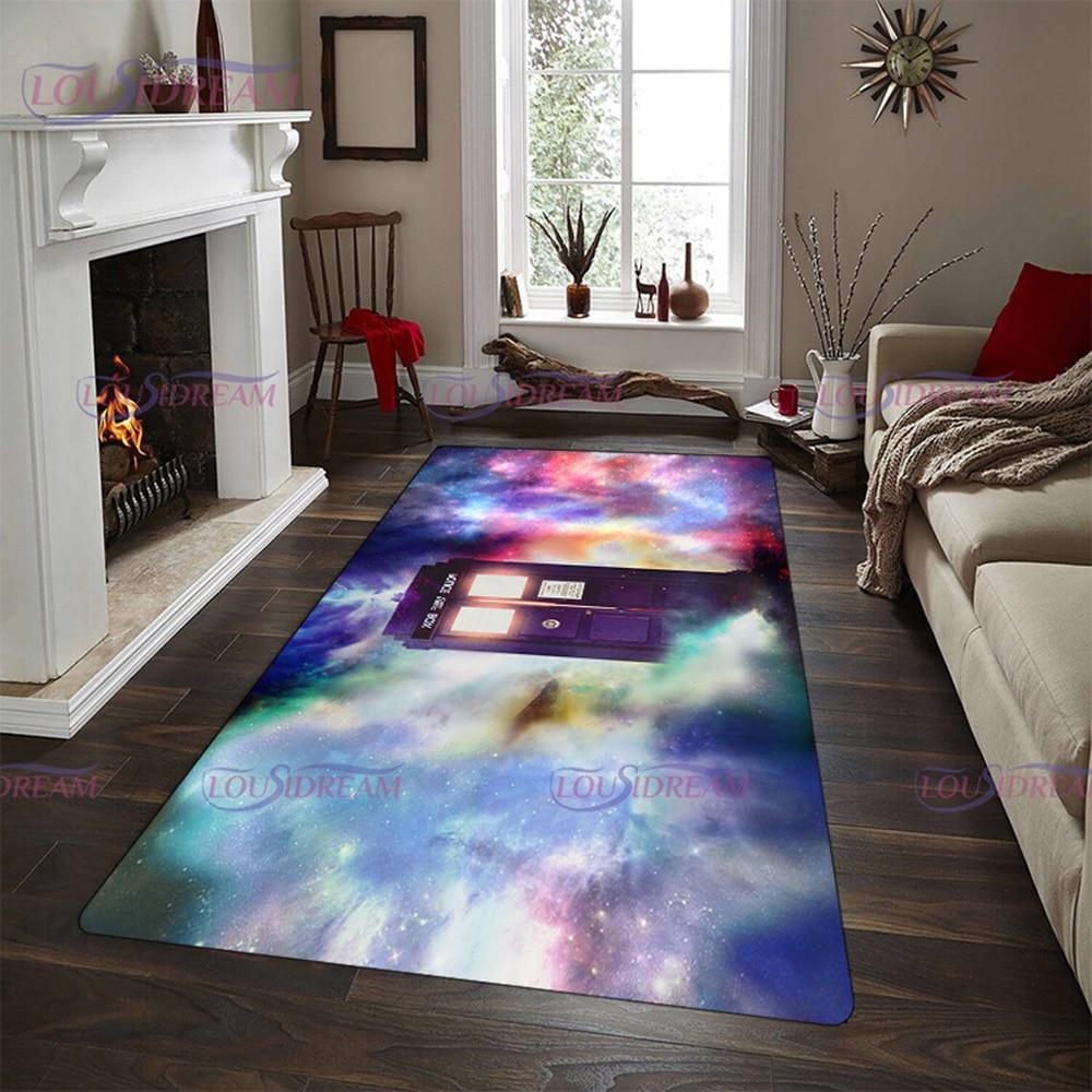 Тайный доктор. Коврик из серии «Доктор ТВ» для спальни, 3D ТАРДИС с принтом, большой ковер для зала, напольный ковер для гостиной, ковер для комнаты, декор