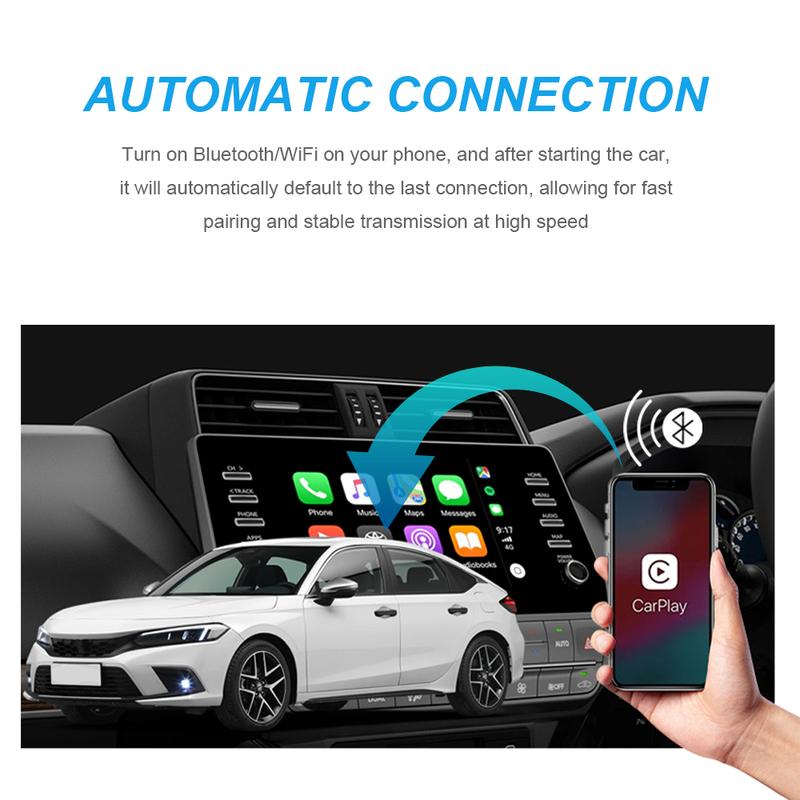 XUDA 2026 New Wireless Carplay and Android Auto 2in1 smart Mini Box WIFI BT Auto Connect For Toyota Volvo Benz MG Kia MAZDA FORD