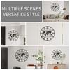 Large World Map Wall Clock, Metal Minimalist Modern Clock, Round Silent Non-Ticking Battery Operated Wall Clocks for Living Room/Home