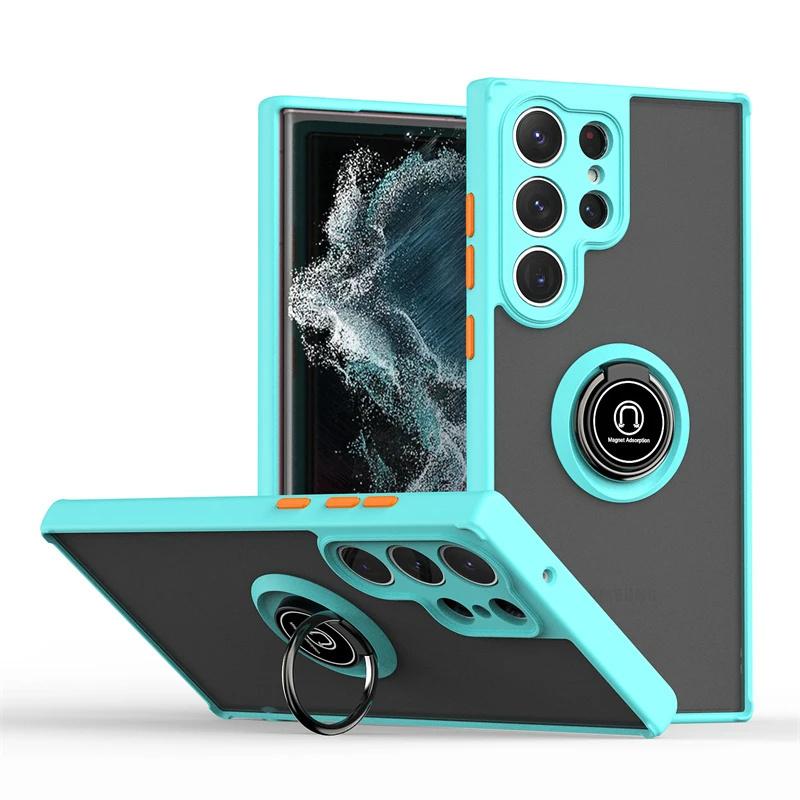 Funda For Samsung Galaxy S25 S24 S23 S22 S21 S20 FE S10 Note 20 10 Plus Ultra Shockproof Magnetic Ring Holder Case Stand Cover