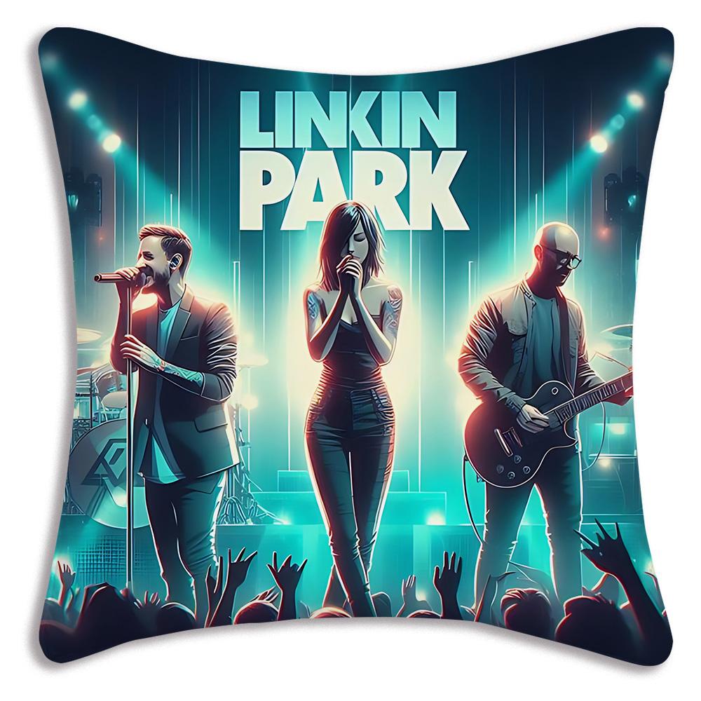 Всемирно известная рок-группа Linkin P-Park Наволочки Декоративные для дивана Домашние Двусторонние Печать Короткий Плюш Милые Наволочки