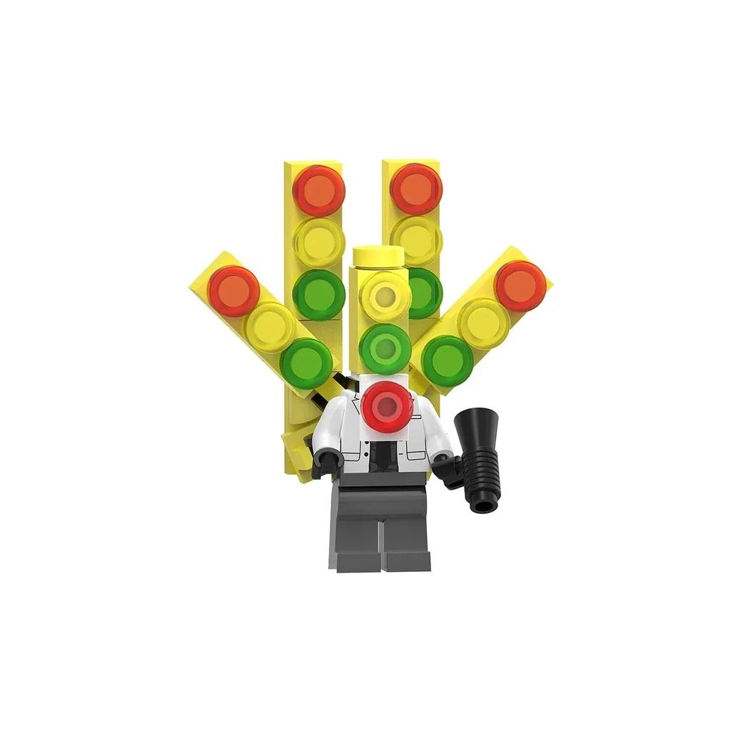 KDL818 LG1009 туалет аниме мультфильм кирпичи куклы оператор спикер ТВ человек мини-игрушки фигурки строительные блоки