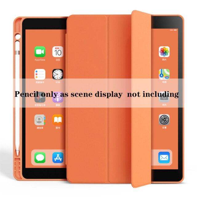 Чехол для iPad Pro 11 10,5 Air 3 Smart Cover 2019 iPad 10,2 8th 9,7 Mini 4 5 с подставкой для карандашей 5-го, 6-го поколения