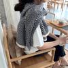 Plush Winter Cashmere Scarves with Button Long Shawl Elegant Imitate Cashmere Scarf  Women