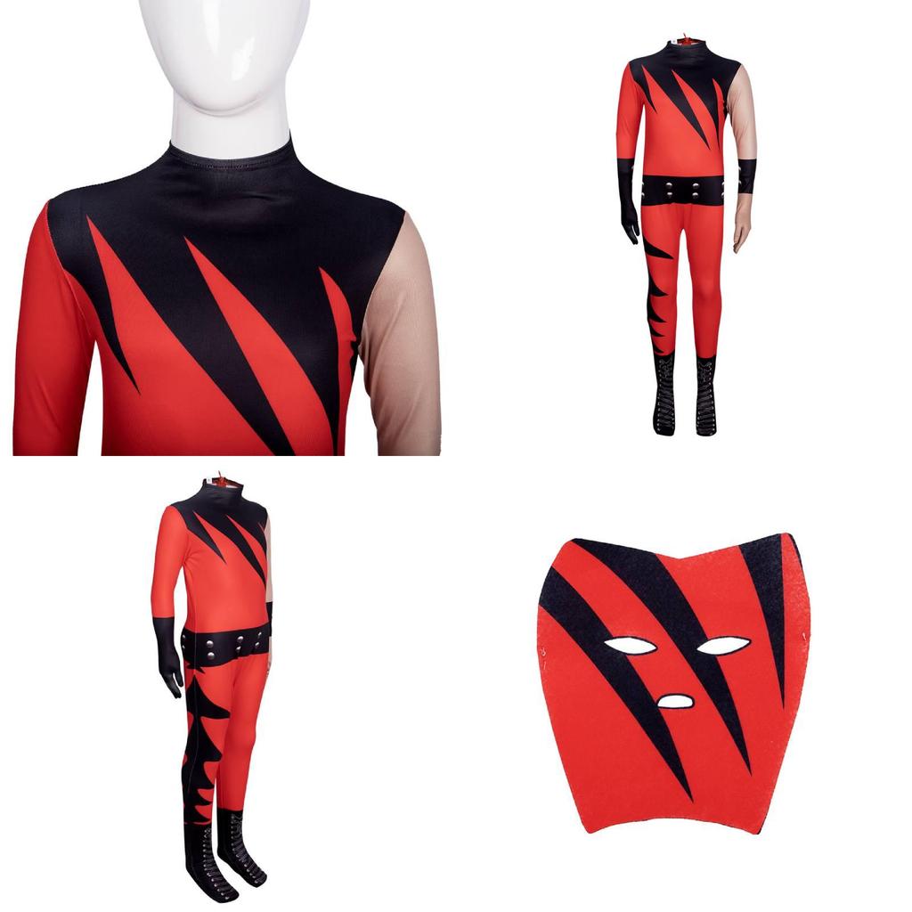 Костюм для косплея Mangguo Kids, борцовское боди с маской Кейна, новый продукт на Хэллоуин