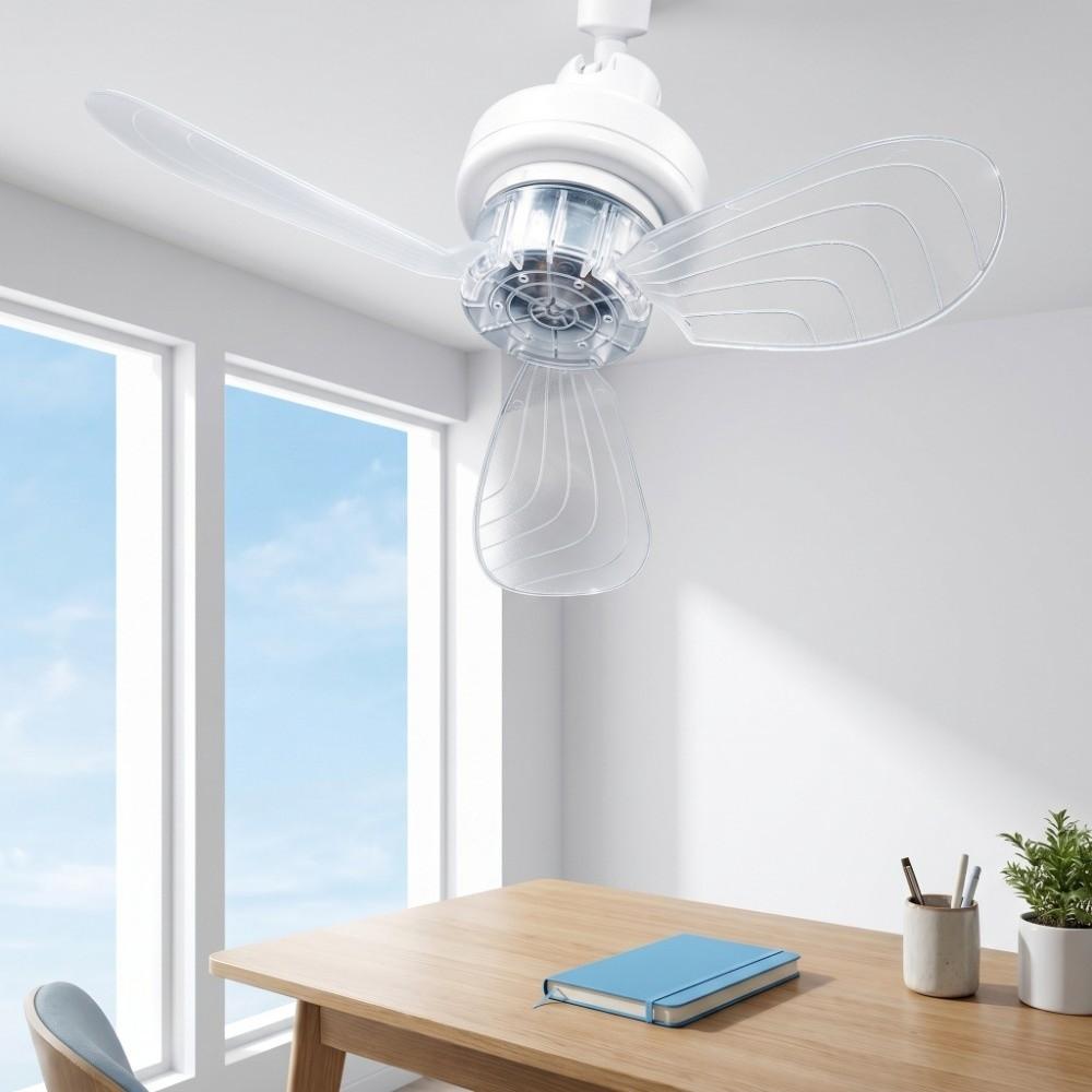 Detachable Electric Fan AC85-265V E27 Screw Mouth Fan Portable Ceiling Fan Living Room