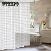 Новая занавеска для душа PEVA с 12 крючками, черно-белая сетка с принтом, водонепроницаемые жалюзи для ванной комнаты, декор занавески для душа