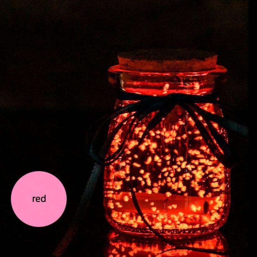 Star Origami Fluorescent Glass Bottle Night Glow Starry Sky Bottle Fluorescent Drift Bottle