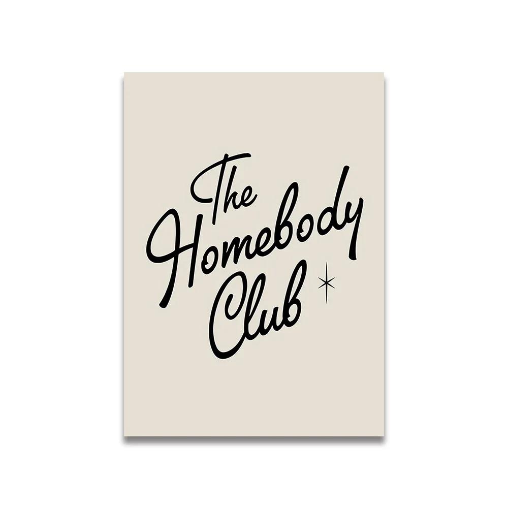 Vintage Pink Cartoon Print Canvas Posters Wall Art Poster Home Decor Canvas Print Painting Living Room Bedroom Decor Unframed