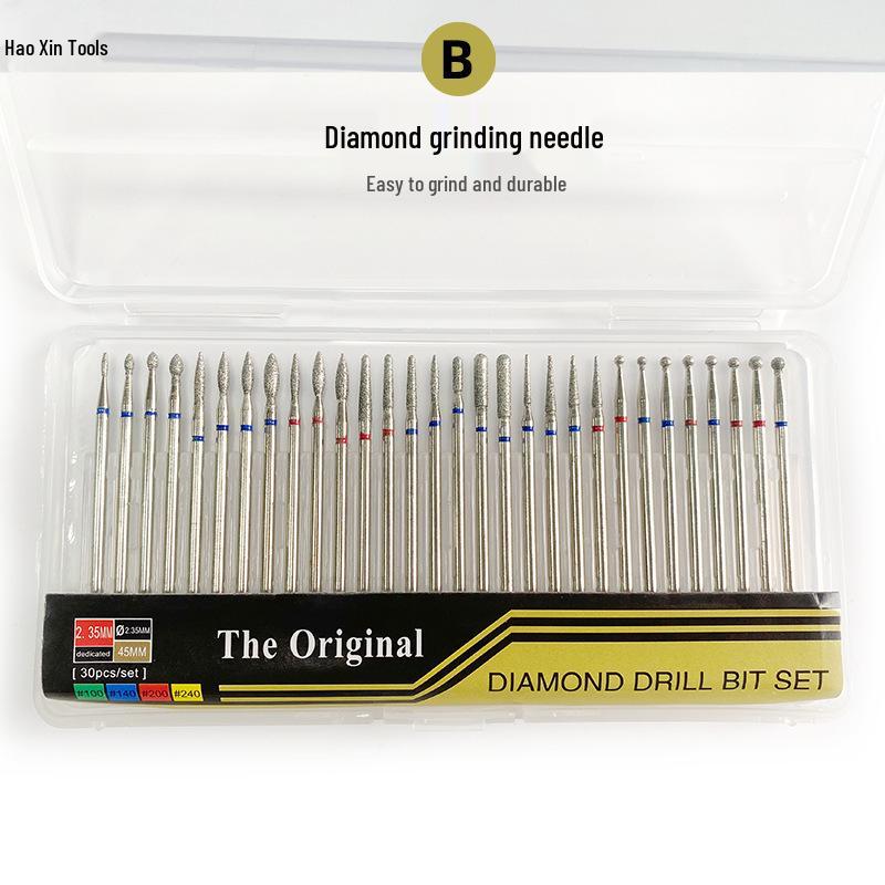 30 штук Russian-Style Насадок для фрезера для ногтей для предварительной обработки и удаления кутикулы