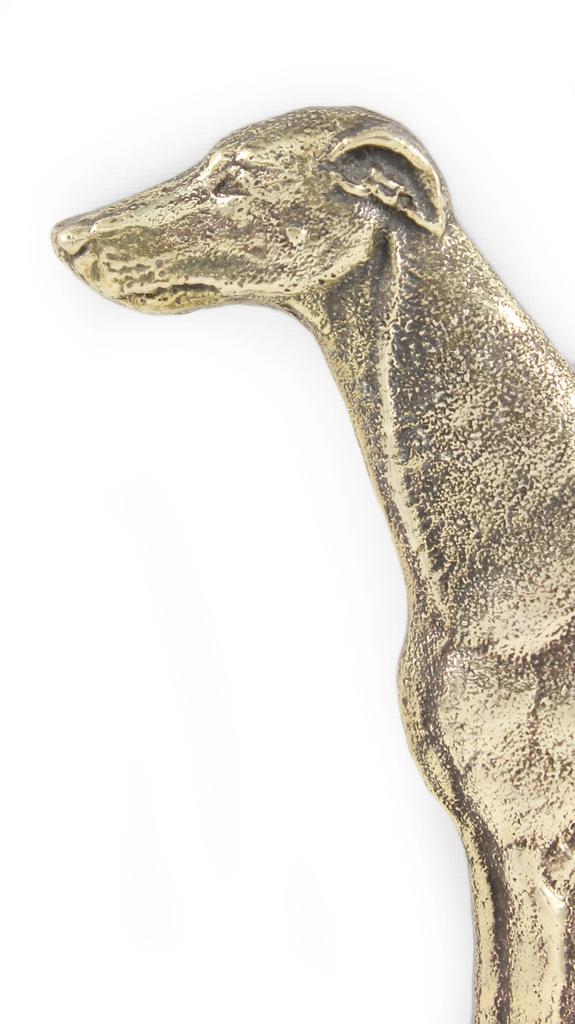Whippet, Chart Angielski - Tabliczka Na Drzwi Z Psem, Mosiężna Plakietka Powitalna, Wyjątkowy Szyld Z Napisem Welcome Marki Art-Dog