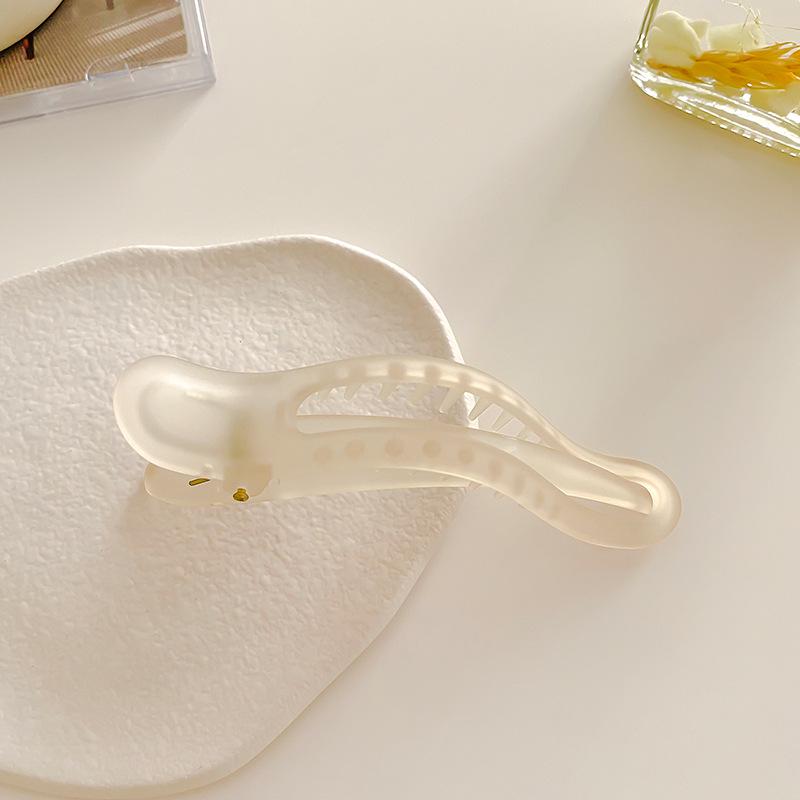 Элегантная горизонтальная заколка для волос «конский хвост» в форме утконоса — шпилька в форме акулы для надежной фиксации на затылке