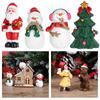 Santa Claus Xmas Tree Christmas Miniatures Figurines Desktop Ornament Micro Landscape Doll House
