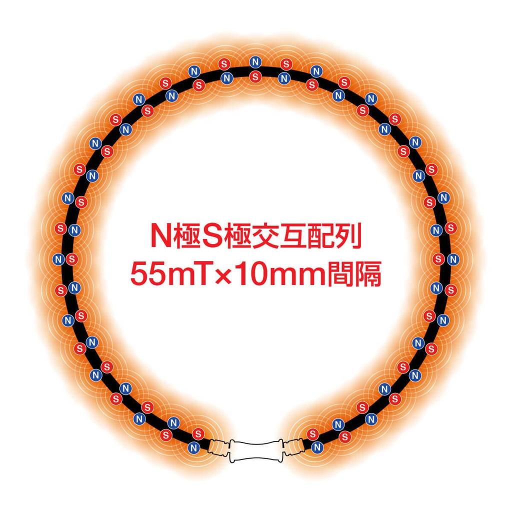 Colantotte Magnetic TAO Necklace Slim RAFFI mini Brown/Champagne Gold, Size L, Women's