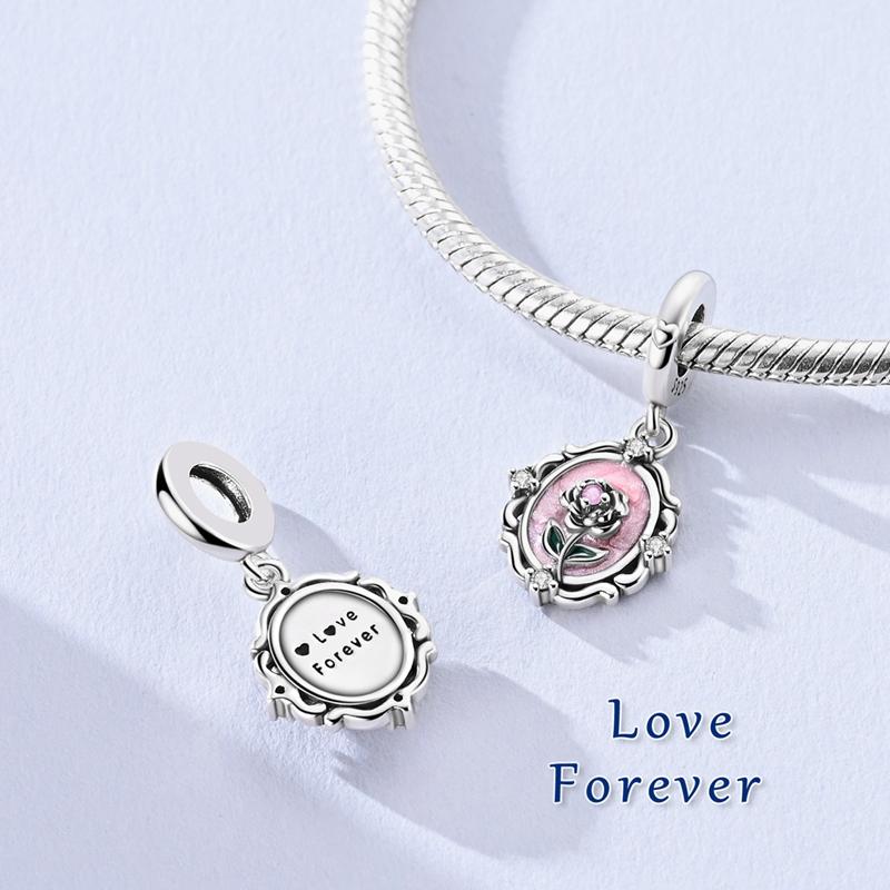 New 925 Silver Charms Pendants Fox Snail Pig Butterfly Cat Dangle Fit Women Original Bracelet DIY Jewelry Gifts