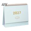 Monthly Organizer for Desk 2027 Calendar, Standing Flip Desktop Minimalist Gold Foil Cover Academic Year Calendar Planner, Thick Paper Note