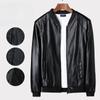 New Locomotive Leather Jacket Men'S Stall Supply Thin Men'S Leather Jacket Pu Spring And Autumn Baseball Collar Jacket