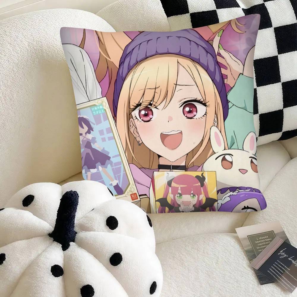 Anime MMy DDressUp DDarlingS Pillow Case Fashion Square Pillowcase Bedroom Sofa Room Ins Decoration Leisure